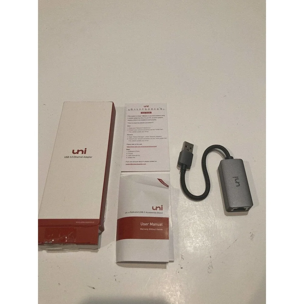 Uni USB 3.0 To Ethernet Adapter Short